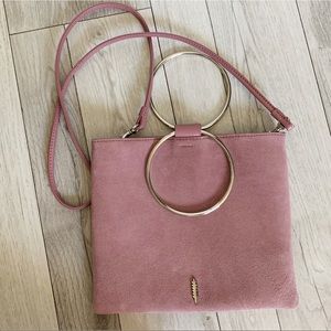 100% leather Tracker crossbody purse/ clutch